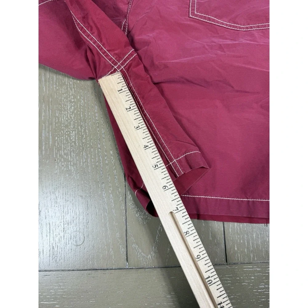 Vintage J Crew‎ Sport Swim Trunks Mens XL Burgundy Y2K